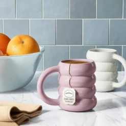 14oz Stoneware Artisan Mug Purple - Room Essentials™: Coffee Cup, Microwave & Dishwasher Safe, Dorm Room Essential