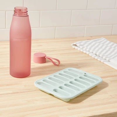 Silicone Ice Tray Mint Green - Room Essentials™: 14-Cavity Silicone Mold, Dishwasher-Safe, 8.55 Volume Capacity 1 Silicone Ice Tray Mint Green - Room Essentials™: 14-Cavity Silicone Mold, Dishwasher-Safe, 8.55 Volume Capacity
