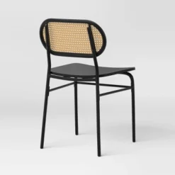 Set Of 2 Woven Back Metal Dining Chair Black - Room Essentials™ 8 Set Of 2 Woven Back Metal Dining Chair Black - Room Essentials™ -Room Essentials GUEST 0d77ae0c bb5e 444c 87ff 634e55a38a0b
