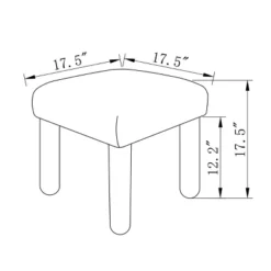 Upholstered Square Stool Ottoman - Room Essentials™ -Room Essentials GUEST 1027b4ec f9e7 43b0 a376 ad742a5cc380