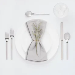 30pc Squared Straight Flatware Set With Caddy - Room Essentials™: Silverware Set, Service For 6, Forks Spoons Knives