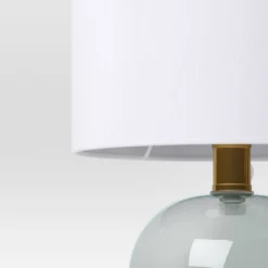 Glass Table Lamp With Open Base - Room Essentials™: ETL Listed, No Assembly, Modern Desk & Bedside Lighting -Room Essentials GUEST 13a93e39 3a2a 4706 a5cf 32caa306e7bf