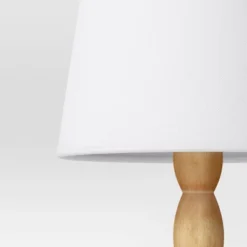 Turned Wood Stick Lamp Brown - Room Essentials™: Modern Accent Table, ETL Listed, No Bulb Included -Room Essentials GUEST 1d68481d 7341 465a abc8 70a010140043