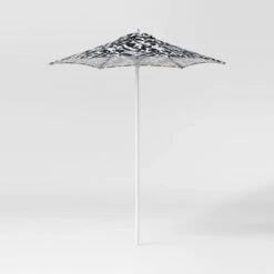 6' Round Outdoor Patio Market Umbrella With Black Pole - Room Essentials™ 27 6' Round Outdoor Patio Market Umbrella With Black Pole - Room Essentials™ -Room Essentials GUEST 1ddd4d4f 9ceb 4c65 abd9 542adda8b215