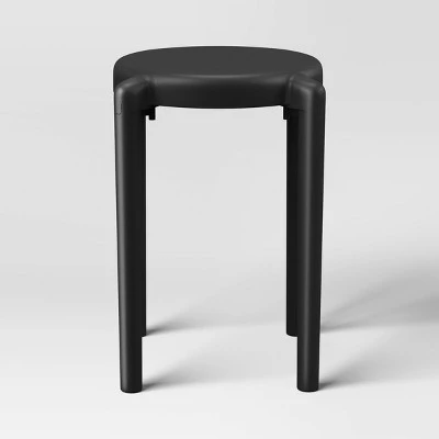 Recycled Plastic Dorm Accent Side Table Black - Room Essentials™ 3 Recycled Plastic Dorm Accent Side Table Black - Room Essentials™ - Image 3