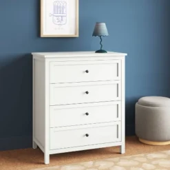 Traditional 4 Drawer Dresser Classic White - Room Essentials™