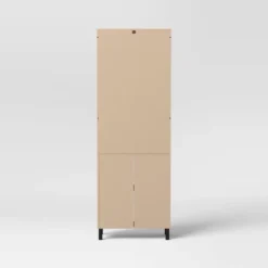 Mixed Material Library Bookcase With Doors Natural Wood - Room Essentials™ -Room Essentials GUEST 23b74d86 cbfd 400d be35 9dbee8824b78