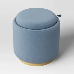 Round Upholstered Storage Ottoman - Room Essentials™ 12 Round Upholstered Storage Ottoman - Room Essentials™ -Room Essentials GUEST 25ec3a51 5242 4bf1 a4dc 8a42491eb695