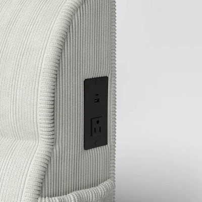 Dorm Charging Headboard Cream - Room Essentials™ 4 Dorm Charging Headboard Cream - Room Essentials™ - Image 4