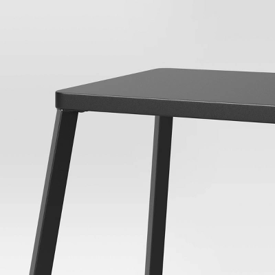 2pk Metal Counter Height Barstool Black - Room Essentials™: Steel Frame, Powder-Coated Finish, Armless Design 3 2pk Metal Counter Height Barstool Black - Room Essentials™: Steel Frame, Powder-Coated Finish, Armless Design - Image 3