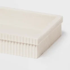 Ribbed Bath Tray White - Room Essentials™ -Room Essentials GUEST 2afb5acc 6424 4404 b389 b0ee6ee9ca51
