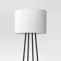 Floor Lamp With Shelves - Room Essentials™: Black Metal, Linen Shade, ETL Listed, 62" Height 5 Floor Lamp With Shelves - Room Essentials™: Black Metal, Linen Shade, ETL Listed, 62" Height -Room Essentials GUEST 3199757b 4951 44d0 87c9 0ab6420bf0ee