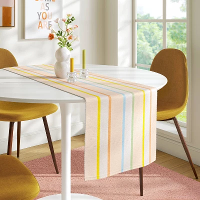 72"x14" Striped Table Runner - Room Essentials™ 1 72"x14" Striped Table Runner - Room Essentials™