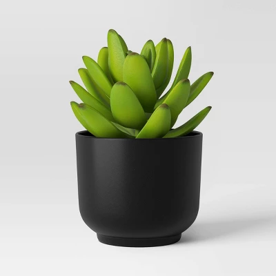Succulent Artificial In Black Pot - Room Essentials™ 2 Succulent Artificial In Black Pot - Room Essentials™ - Image 2