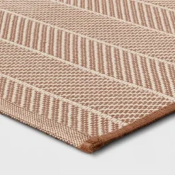 4'x5'6" Chevron Striped Area Rug Ivory/Tan - Room Essentials™: Indoor, Flat Pile, Woven 5 4'x5'6" Chevron Striped Area Rug Ivory/Tan - Room Essentials™: Indoor, Flat Pile, Woven -Room Essentials GUEST 3daf3dad 32b2 4309 9d71 8bbe79f20e47