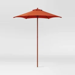 6' Round Outdoor Patio Market Umbrella With Black Pole - Room Essentials™ 23 6' Round Outdoor Patio Market Umbrella With Black Pole - Room Essentials™ -Room Essentials GUEST 42718b3d 730a 43c4 922c 0fd791fe6c07