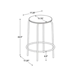 Set Of 2 24" Wood With And Metal Base Backless Counter Height Barstool Stool Natural - Room Essentials™ -Room Essentials GUEST 42c0294b 1f8a 45d6 8b54 fc8d33b0a5e9