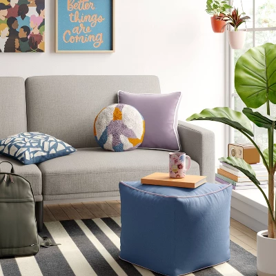 Peace Sign Printed Plush Round Throw Pillow - Room Essentials™ 1 Peace Sign Printed Plush Round Throw Pillow - Room Essentials™