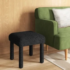 Upholstered Square Stool Ottoman - Room Essentials™