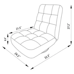 Floor Dorm Gaming Chair With Adjustable Back Navy - Room Essentials™ -Room Essentials GUEST 53a369c6 ea83 40cf 80c0 0f8c44fc2061