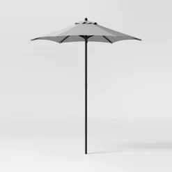 6' Round Outdoor Patio Market Umbrella With Black Pole - Room Essentials™ 28 6' Round Outdoor Patio Market Umbrella With Black Pole - Room Essentials™ -Room Essentials GUEST 54e4fc38 b2fa 47b0 b7ac 3c5428b0dce3