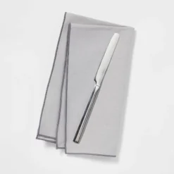 Squared Straight Knife - Room Essentials™: 18/0 Stainless Steel Dinner Knife, Dishwasher-Safe, Silver, 9.15" Length