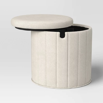 Folding Round Storage Ottoman - Room Essentials™ 3 Folding Round Storage Ottoman - Room Essentials™ - Image 3