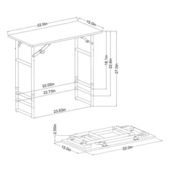 Adjustable Height Dorm Folding Table Brown - Room Essentials™ 11 Adjustable Height Dorm Folding Table Brown - Room Essentials™ -Room Essentials GUEST 65402c6a 0213 43d4 85bf efe9c78994d8