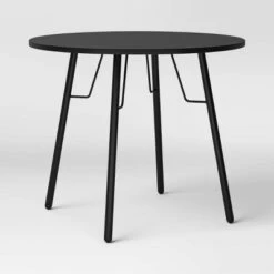 36" Round Dining Table Black - Room Essentials™ -Room Essentials GUEST 672e6b51 63af 46b0 9b08 0aa177a1c38e