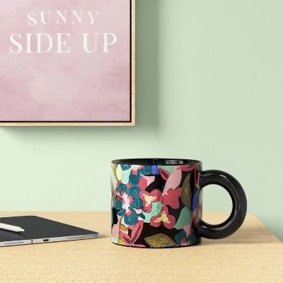 16oz Stoneware Vintage Floral Print Mug - Room Essentials™ 1 16oz Stoneware Vintage Floral Print Mug - Room Essentials™