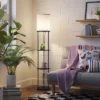Shelf Floor Lamp Black (Includes LED Light Bulb) - Room Essentials™