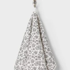 Quick Dry Floral Waffle Towel Black - Room Essentials™ -Room Essentials GUEST 6ffcbc52 81df 4e97 99a4 251e7bd3676f