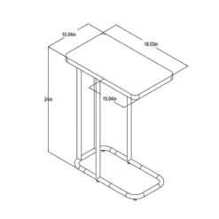 Mixed Material Wood And Metal Rectangle Top C Table Natural Wood - Room Essentials™ -Room Essentials GUEST 73cc377a a4d9 49ac be74 91a89483796a