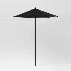 6' Round Outdoor Patio Market Umbrella With Black Pole - Room Essentials™ 22 6' Round Outdoor Patio Market Umbrella With Black Pole - Room Essentials™ -Room Essentials GUEST 745205cc 10f6 4caa 84da 8c9536c25529