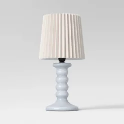 Mini Stick Table Lamp With Pleated Shade - Room Essentials™