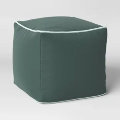 Color Block With Contrast Piping Pouf - Room Essentials™ -Room Essentials GUEST 7e02e945 3b73 47df 947f 54e67addf13b