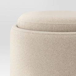 Round Upholstered Storage Ottoman - Room Essentials™ 10 Round Upholstered Storage Ottoman - Room Essentials™ -Room Essentials GUEST 808a56aa cfb5 44f1 8938 cb0bb732c67d