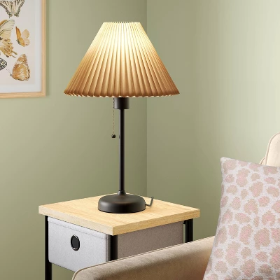 Stick Steel Table Lamp Black - Room Essentials™ 1 Stick Steel Table Lamp Black - Room Essentials™
