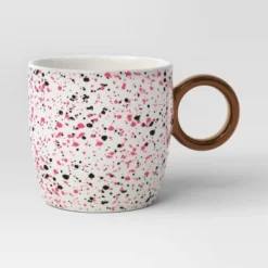 13oz Stoneware Spatter Print Mug Ruby Pink - Room Essentials™ 5 13oz Stoneware Spatter Print Mug Ruby Pink - Room Essentials™ -Room Essentials GUEST 876f5cf2 e0e1 4db3 a88e bffee48b6f7b