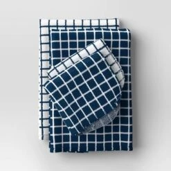7pc Starter Kitchen Textile Set Dark Blue - Room Essentials™: Dish Towels, Hot Pads & Oven Mitts, Pot Holders, Kitchen Towels -Room Essentials GUEST 8b917fc5 ac34 4c38 a783 05cf161e7a6d
