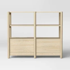 32" Scandi Small Bookcase With Storage Drawers Natural - Room Essentials™ 8 32" Scandi Small Bookcase With Storage Drawers Natural - Room Essentials™ -Room Essentials GUEST 8dc80f70 9144 4e31 951e 0709a4006fb5