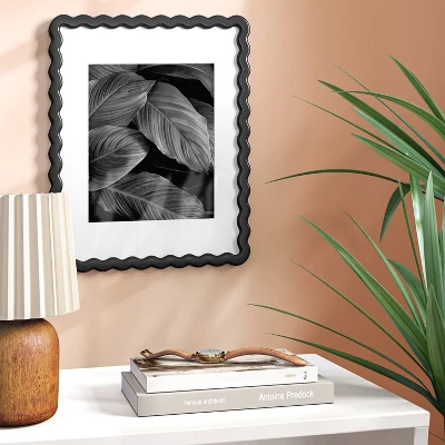 11"x14" Wavy Shape Picture Frame Black - Room Essentials™ 1 11"x14" Wavy Shape Picture Frame Black - Room Essentials™