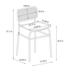 Set Of 2 Woven Back Metal Dining Chair Black - Room Essentials™ 11 Set Of 2 Woven Back Metal Dining Chair Black - Room Essentials™ -Room Essentials GUEST 98228be0 7a6b 4c9f 9fe2 6a775fb26c38