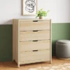 Scandi 4 Drawer Dresser Natural - Room Essentials™