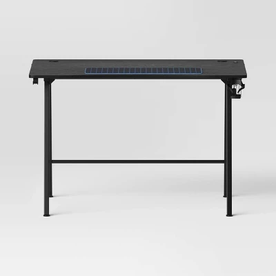 Gaming Dorm Desk With LED Lights And Headphone Holder - Room Essentials™ 2 Gaming Dorm Desk With LED Lights And Headphone Holder - Room Essentials™ - Image 2