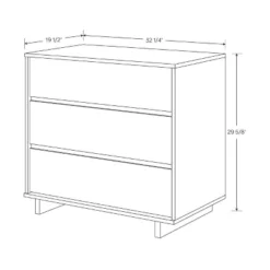 Modern 32" Wide 3 Drawer Dresser - Room Essentials™ -Room Essentials GUEST 9d778196 a9cd 4ede 98f1 9bb8f0b674a1