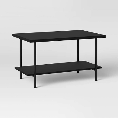 Wood And Metal Coffee Table With Storage Shelf - Room Essentials™ 6 Wood And Metal Coffee Table With Storage Shelf - Room Essentials™ - Image 6