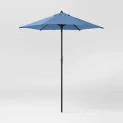 6' Round Outdoor Patio Market Umbrella With Black Pole - Room Essentials™ 30 6' Round Outdoor Patio Market Umbrella With Black Pole - Room Essentials™ -Room Essentials GUEST a51bfdaf 8203 4226 ab22 93063af06666
