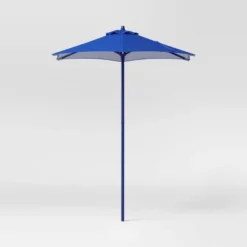 6' Round Outdoor Patio Market Umbrella With Black Pole - Room Essentials™ 24 6' Round Outdoor Patio Market Umbrella With Black Pole - Room Essentials™ -Room Essentials GUEST a84f16c9 cc7b 4809 9990 5c59c27fb789