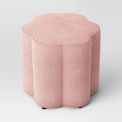 Scalloped Upholstered Ottoman - Room Essentials™ 6 Scalloped Upholstered Ottoman - Room Essentials™ - Image 6